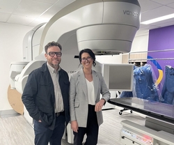 Icon Cancer Centre Hobart's Associate Professor Louise Nott and registered nurse Georgina Douglas