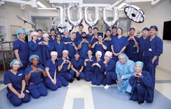 Macquarie University Hospital surgeons Professor Michael Wilson, Professor Martin Ng and Professor Michael Vallely