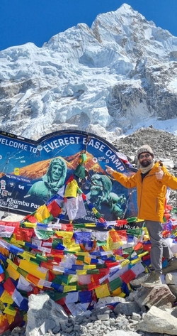 Dr Gurdial Singh (right) raised thousands of dollars for Sydney Adventist Hospital with his 'Marching for Mannequins' trek to Mount Everest Base Camp