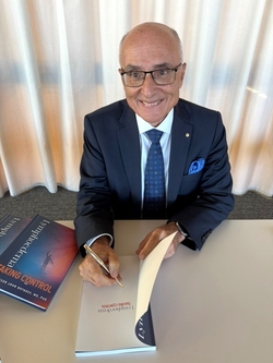 Professor John Boyages and Associate Professor Louise Koelmeyer at the launch of his new book, 'Lymphoedema: Taking Control'