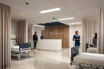 A visual representation of a planned post-operating area at the Lions Eye Institute