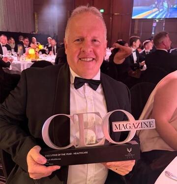 Mr Middleton is a three-time finalist at the Executive of the Year Awards