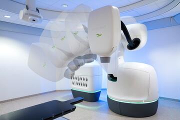 A motion image of the CyberKnife technology