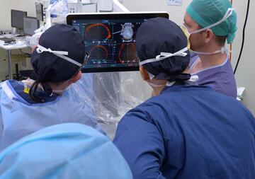 The robot system uses advanced imaging to enhance accuracy