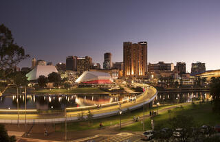 The picturesque Adelaide skyline.